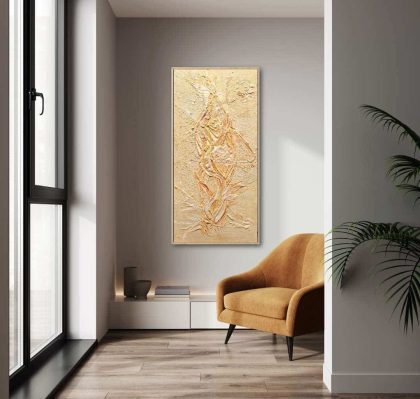 When energy is freed from control, what remains is a trace of eternity. Wall sculpture in space