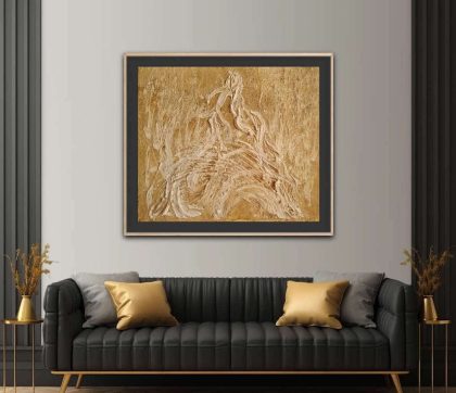 Depth needs no explanation, it holds both weight and tenderness in the same palm. Wall sculpture by BelA Aleksandra.