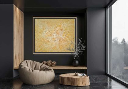 Vinča-inspired contemporary abstract painting